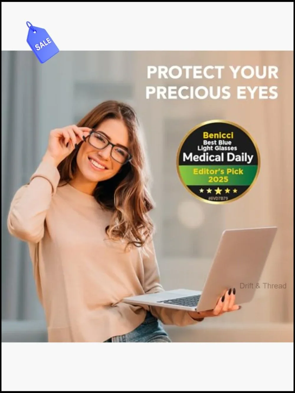 Blue Light Blocking Glasses Unisex Ease Digital Eye Strain Headache Computer
